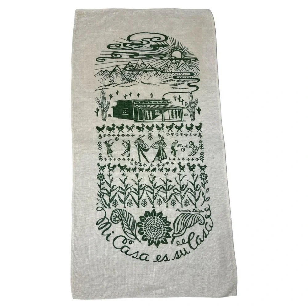 Harwood Steiger Mi Casa Es Su Casa Linen Towel